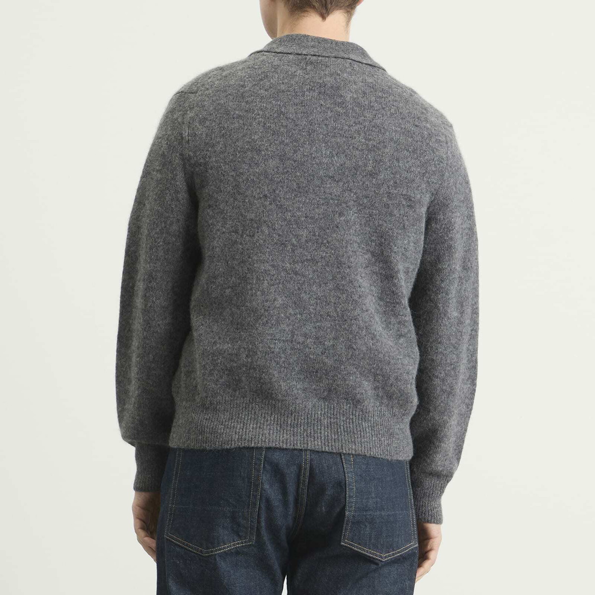 Corridor Men's Mohair Polo in Charcoal
