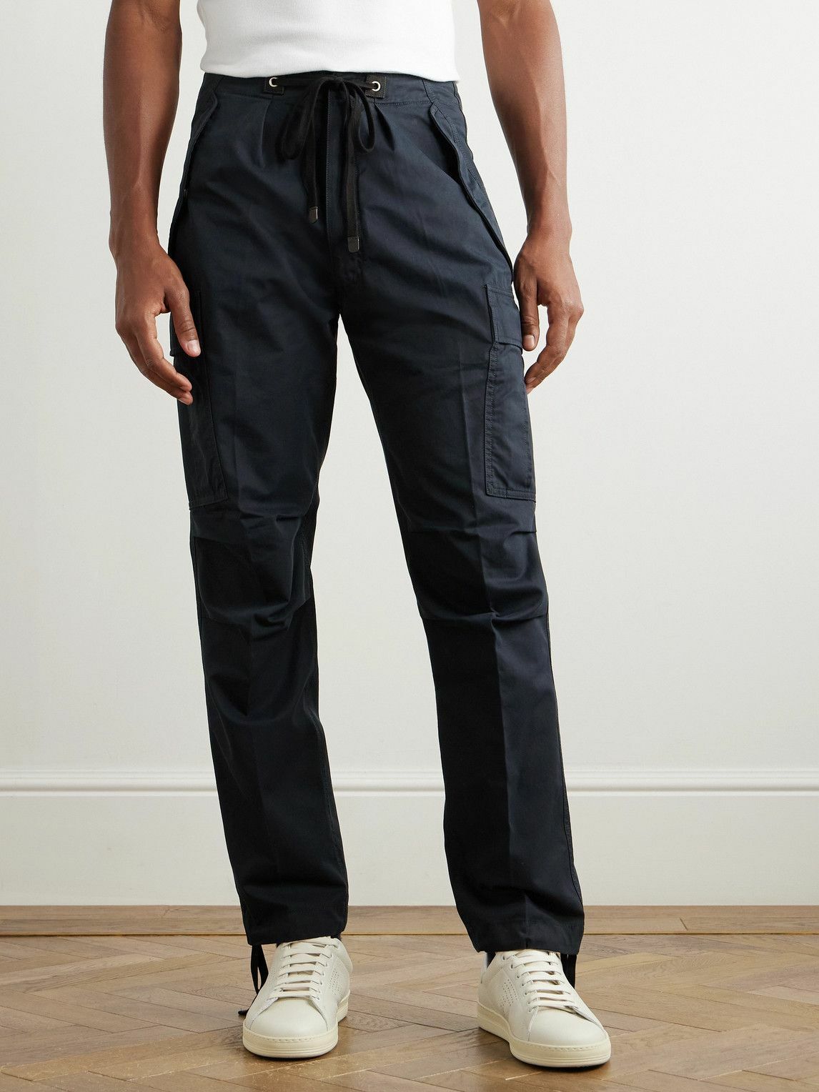 【関税&送料込】Tom Ford Cargo Pants TOM FORD Parachute Drawstring Combat Pant Cargo Cotton Twill