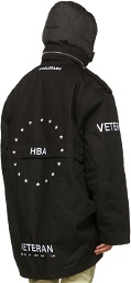 Hood by Air Black Veteran Insulated Embroidered Jacket
