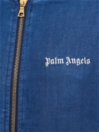 PALM ANGELS Cotton Chambray Bomber Track Jacket