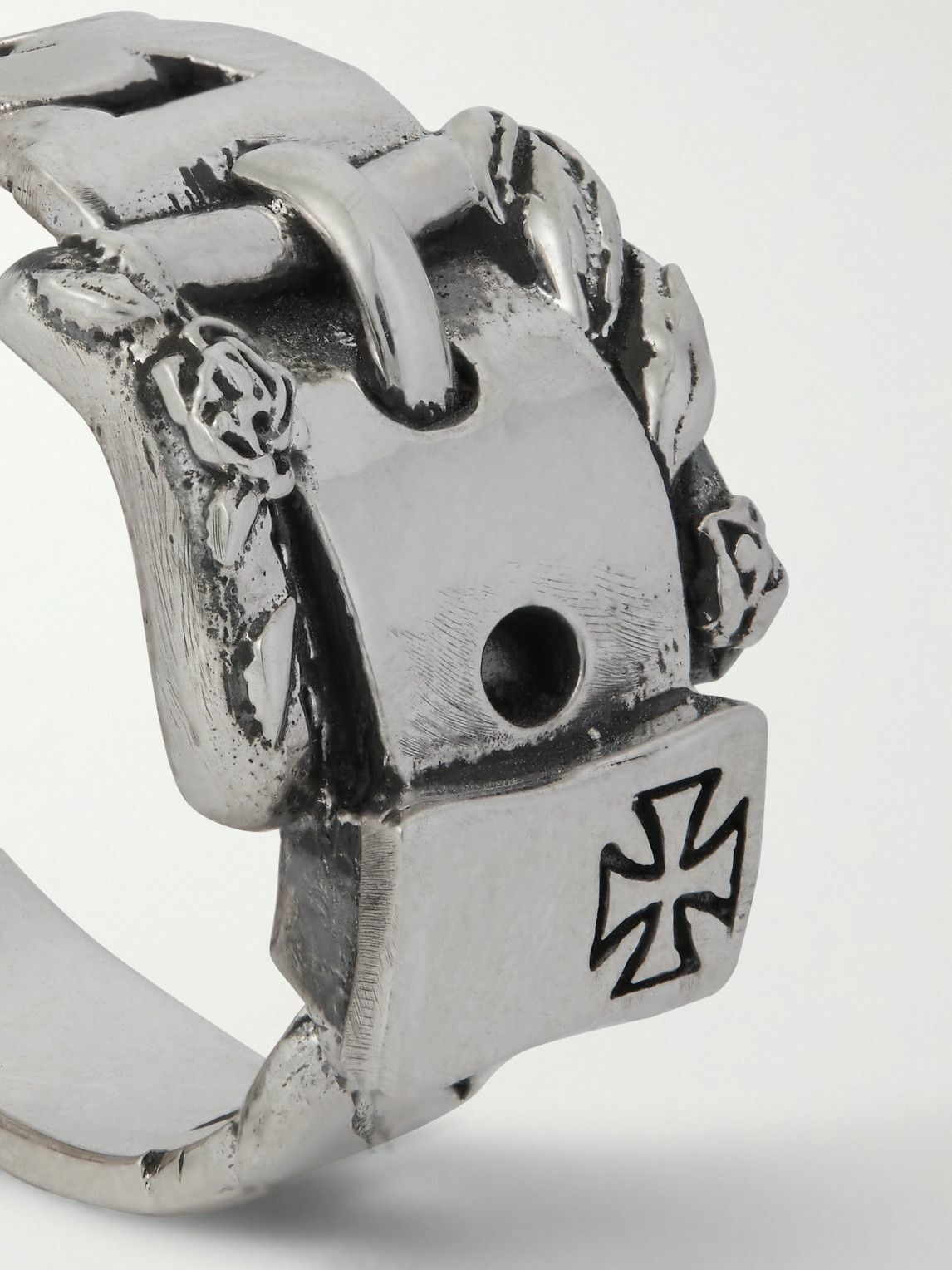 Enfants Riches Déprimés - Buckle Sterling Silver Ring - Silver