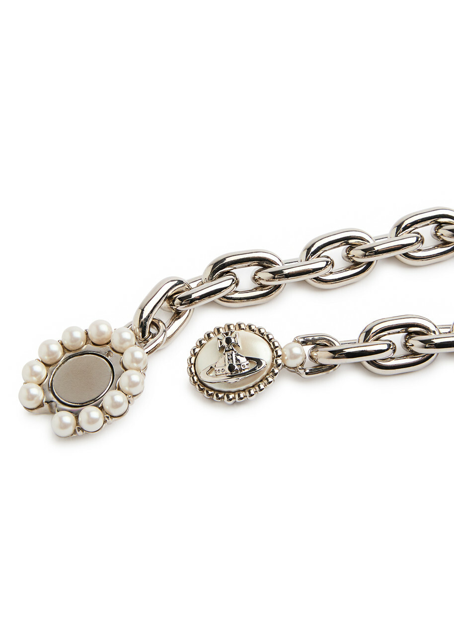 UK発☆Vivienne Westwood☆Amaya チェーン ブレスレット Vivienne Westwood Silver Amaya Chain Bracelet Vivienne Westwood