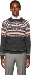 Brunello Cucinelli Gray Alpaca & Wool Sweater