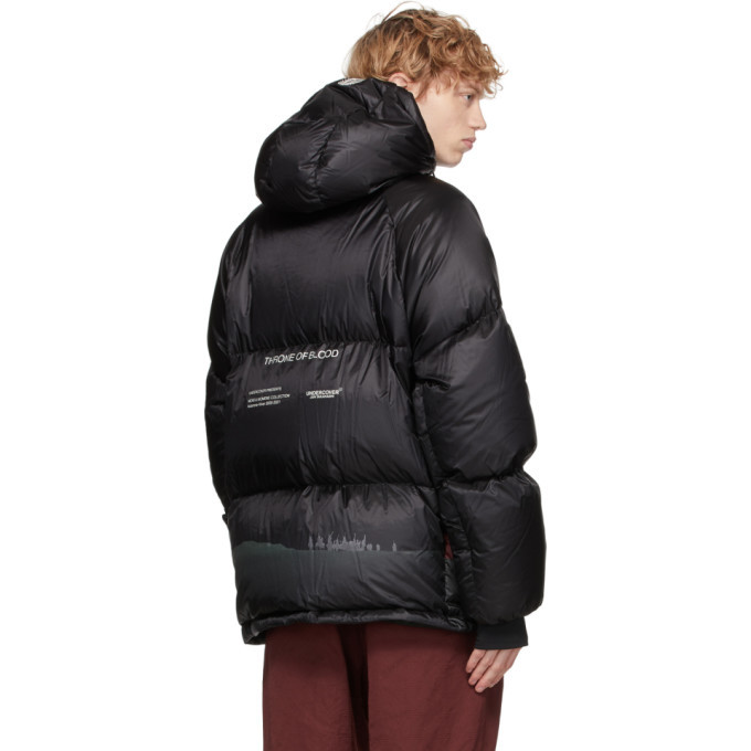 Undercover Black Down Throne of Blood Graphic Puffer Jacket