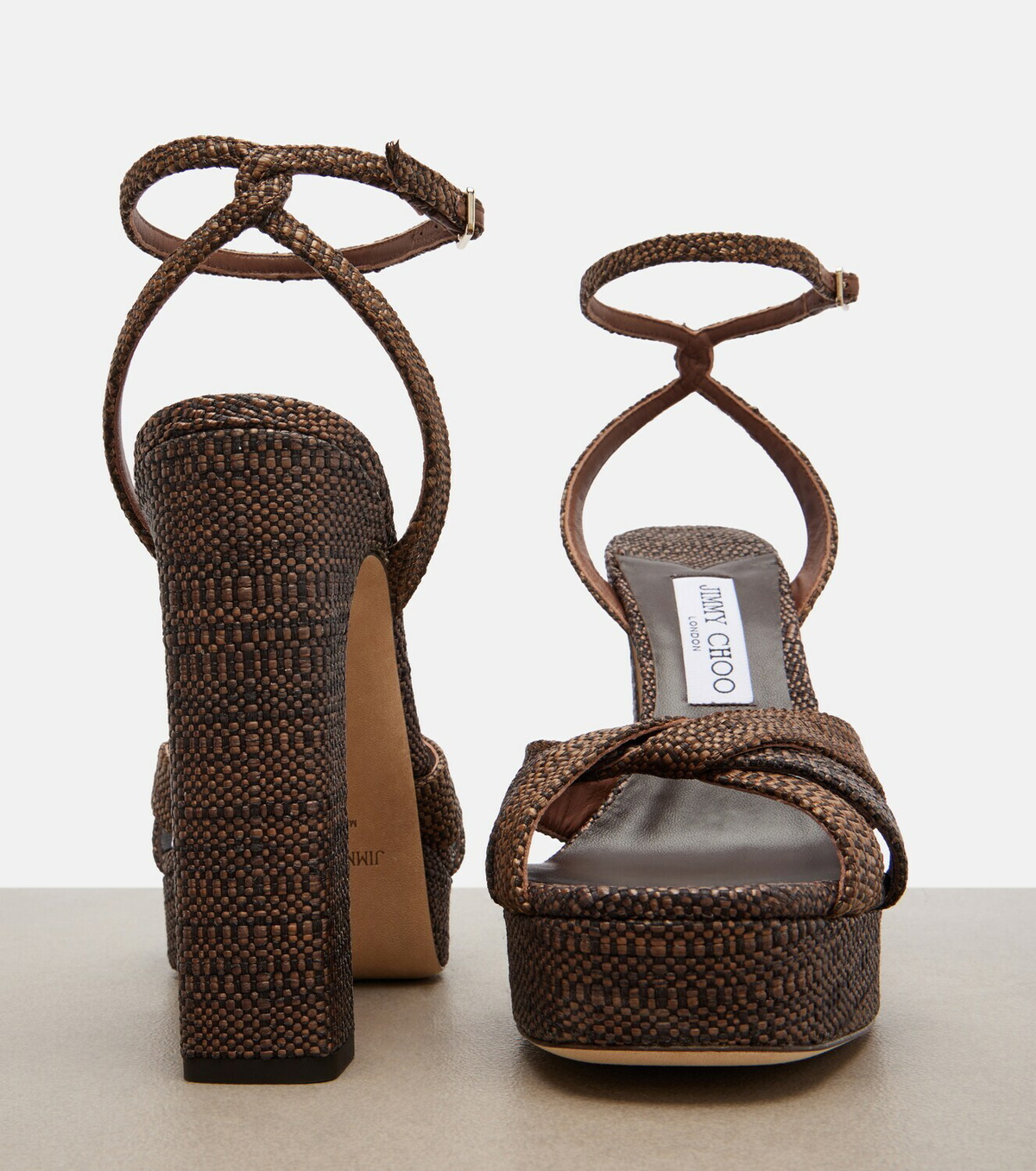 Jimmy Choo Kove woven platform sandals