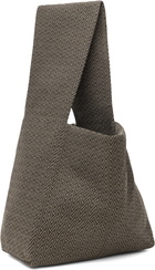 Omar Afridi Brown & White Factory Tote