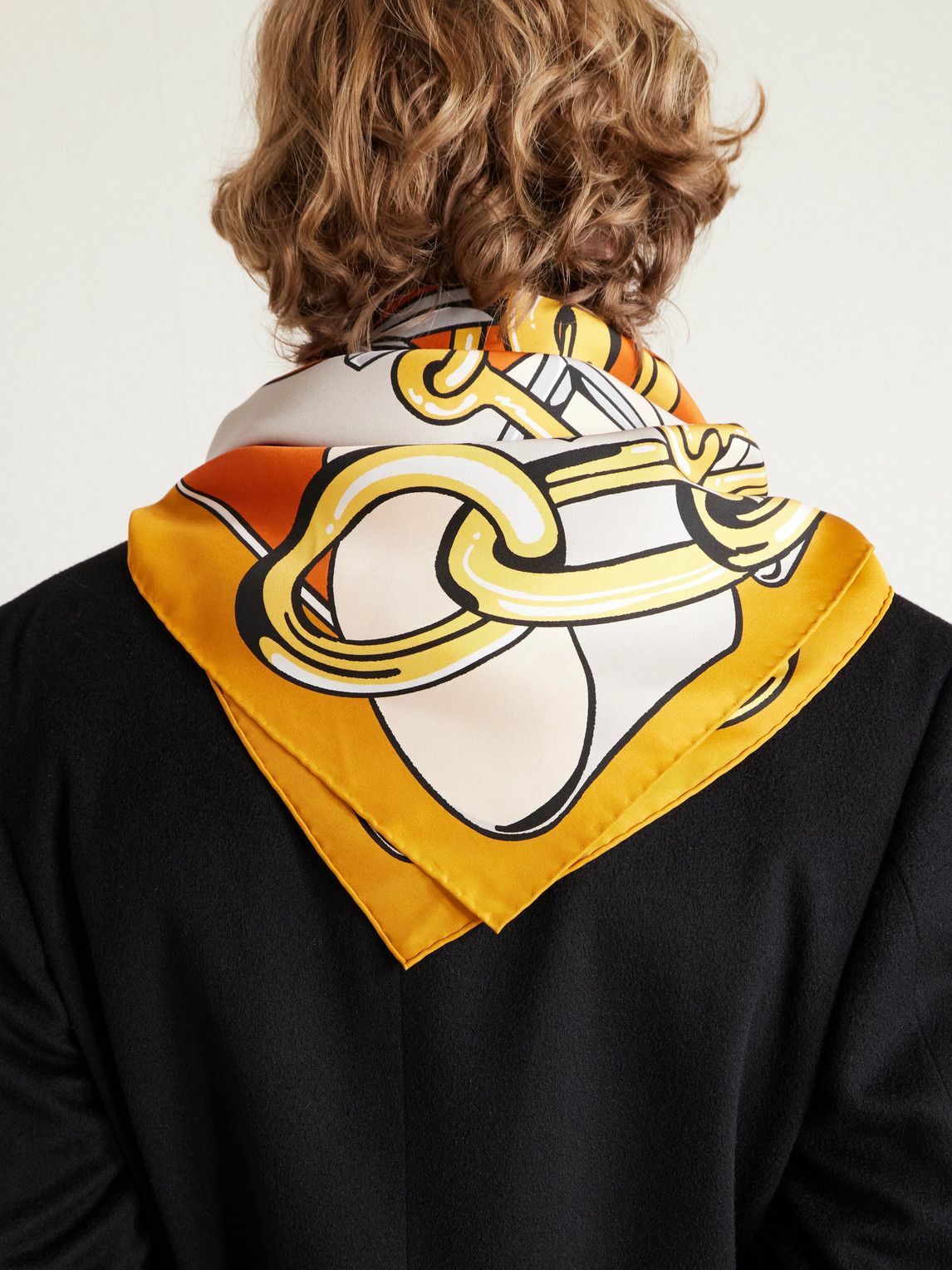 CELINE - Printed Silk Scarf