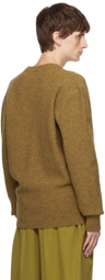 LEMAIRE Yellow V-Neck Sweater