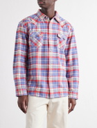 Fortela - Josh Checked Cotton Shirt - Red