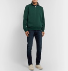 Polo Ralph Lauren - Logo-Embroidered Cotton-Blend Piqué Half-Zip Sweatshirt - Green