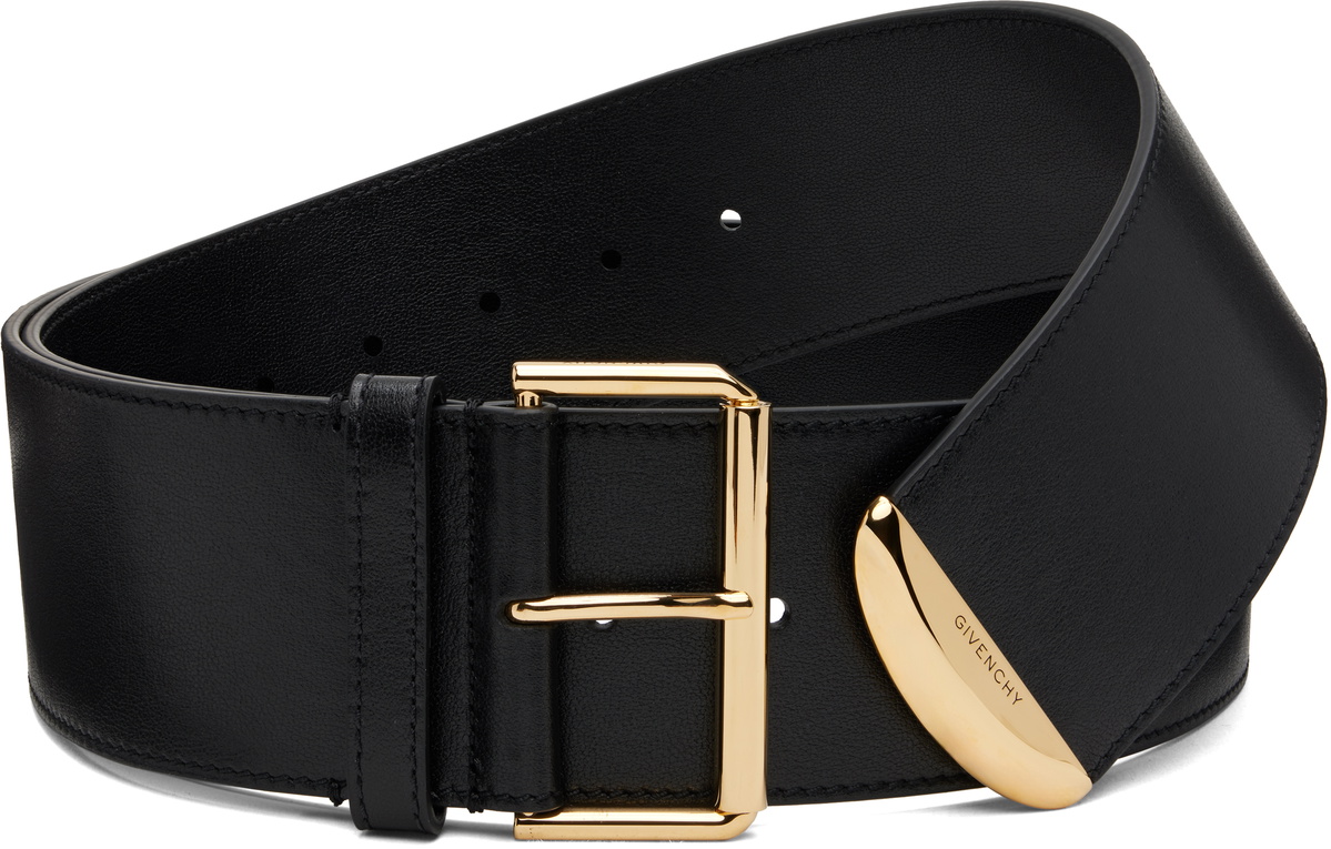Givenchy Black Voyou Large Belt
