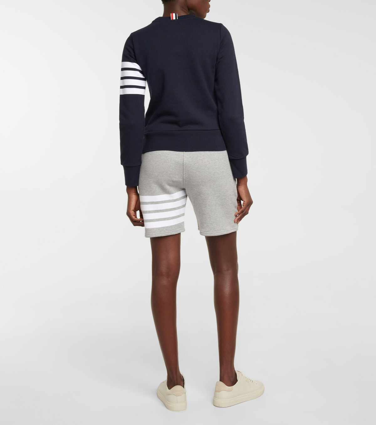 Thom Browne - Striped cotton sweatshirt