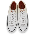 Converse White and Off-White Reconstructed Chuck 70 Low Sneakers