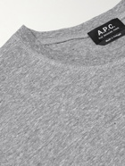 A.P.C. - Mike Logo-Print Cotton-Jersey T-Shirt - Gray