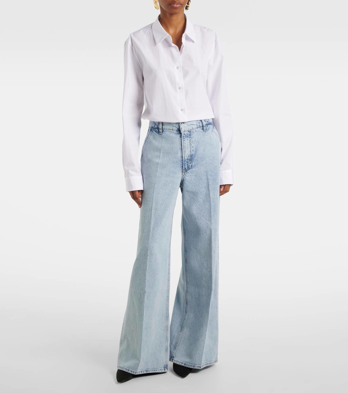 Frame High-rise wide-leg jeans Frame Denim