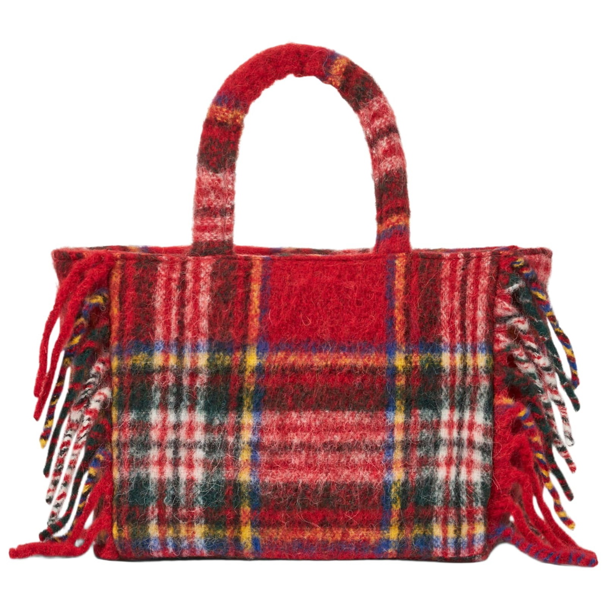 MC2 Saint Barth Colette Blanket Handbag With Tartan Print