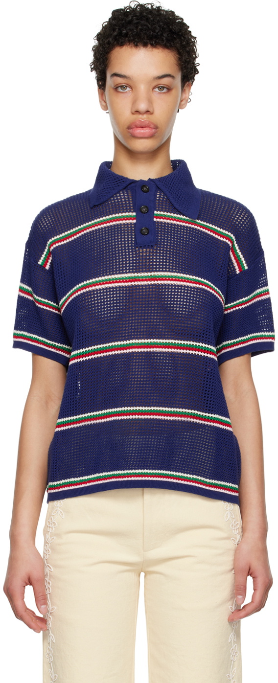 SALE‼️BODE (Lattice Polo - Multi Stripe) Bode Lattice Polo - Multi Stripe | Garmentory