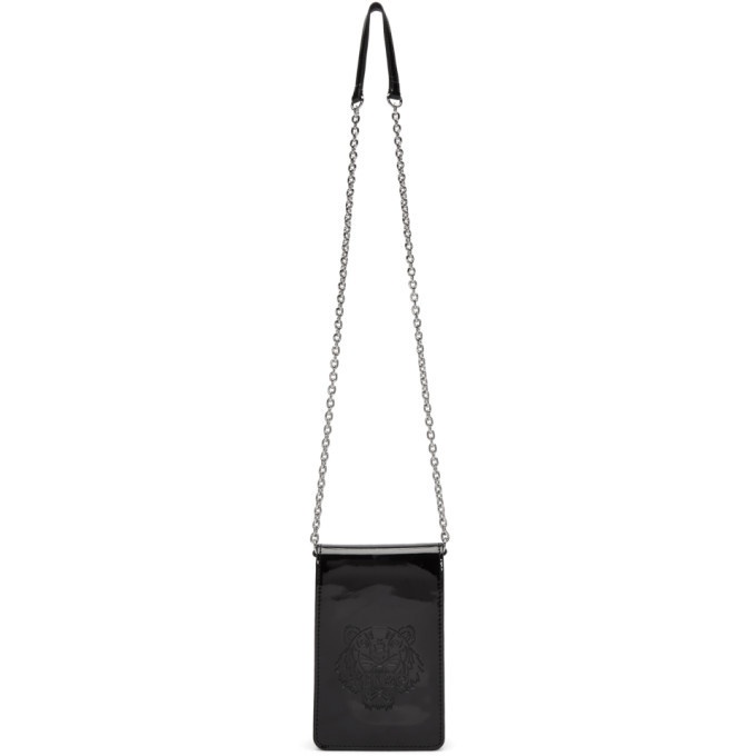 Photo: Kenzo Black Patent Phone Carrier Bag