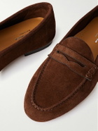 Ralph Lauren Purple label - Suede Penny Loafers - Brown