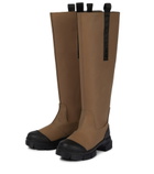 Ganni - Rubber knee-high boots