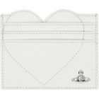 Vivienne Westwood Off-White Heart Card Holder