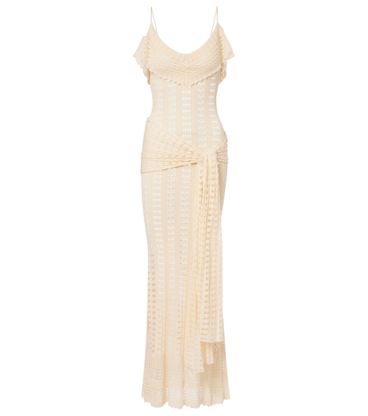 Photo: Aya Muse Ruffled pointelle maxi dress