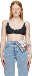 Y/Project Black Invisible Strap Bralette
