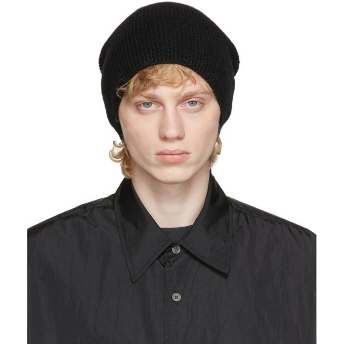 Falde sammen Inhibere helt bestemt Our Legacy Black Wool Knitted Beanie Our Legacy