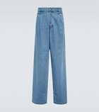 Dries Van Noten Pleated high-rise wide-leg jeans