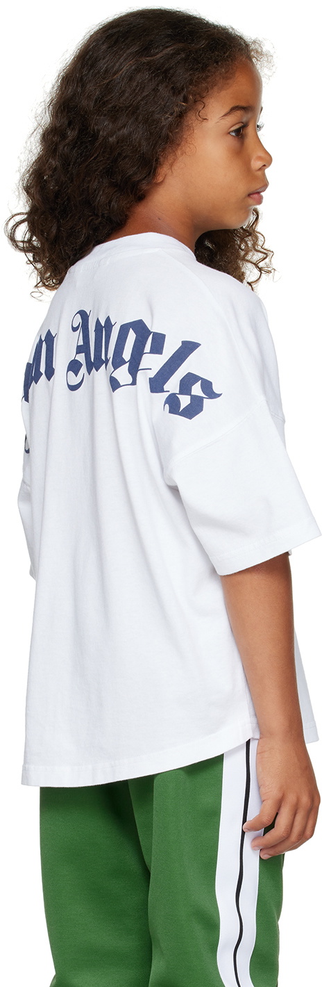 Palm Angels Kids White Bonded T-Shirt