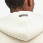 Fear of God Men's Boucle Knitted Hoodie in Lemon Cream