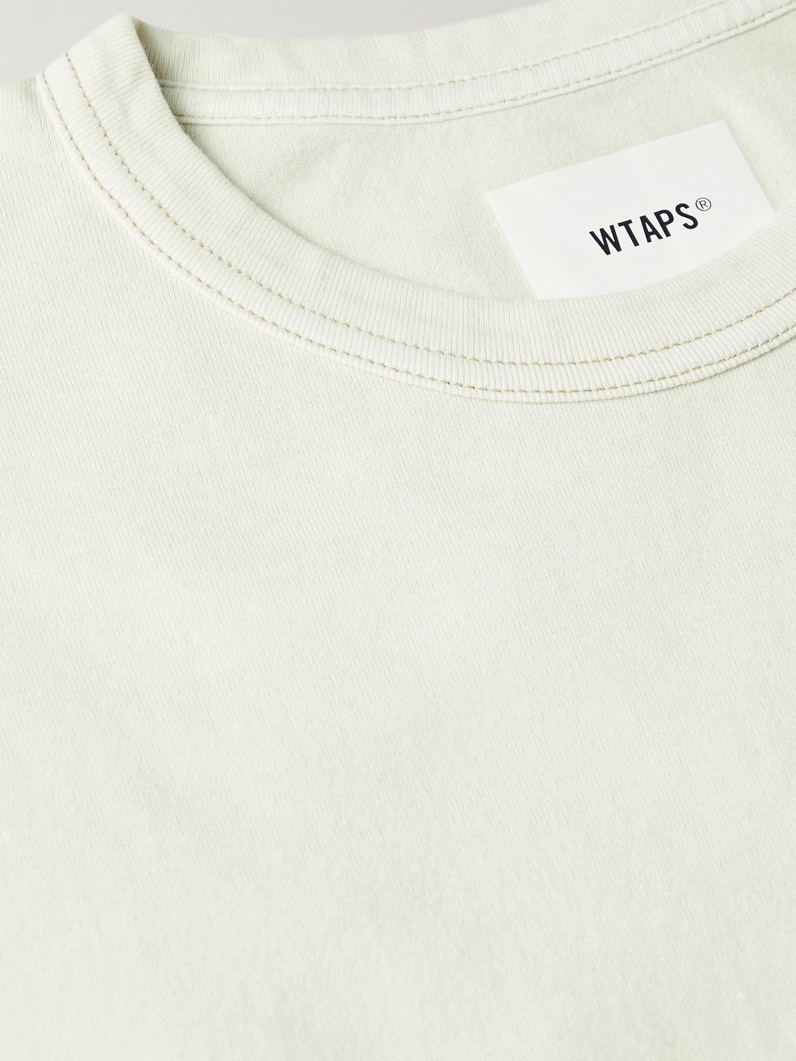 WTAPS - Thor Logo-Embroidered Cotton-Jersey T-Shirt - Neutrals WTAPS