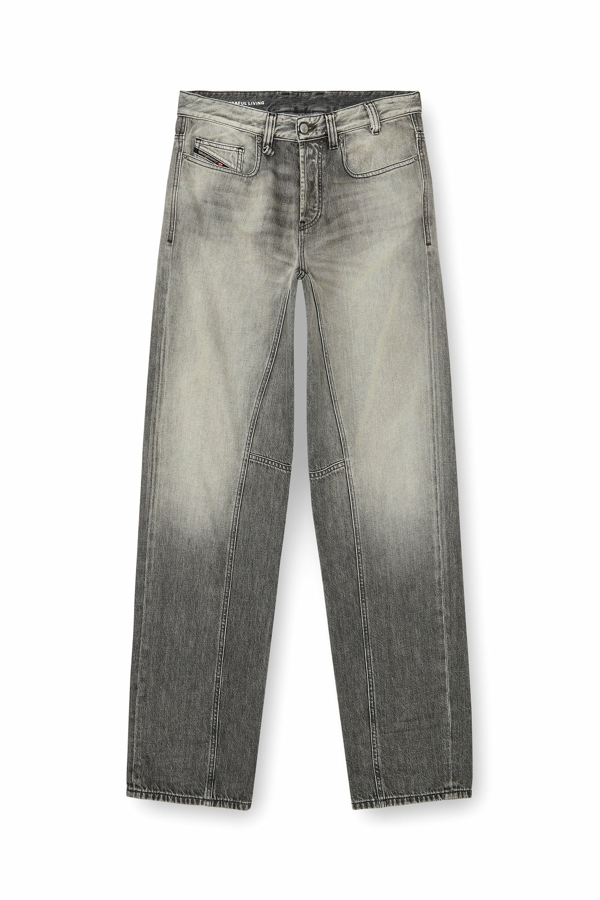 Diesel Relaxed Jeans Low Waist 2001 D-Macro - Jeans Mens in Grey