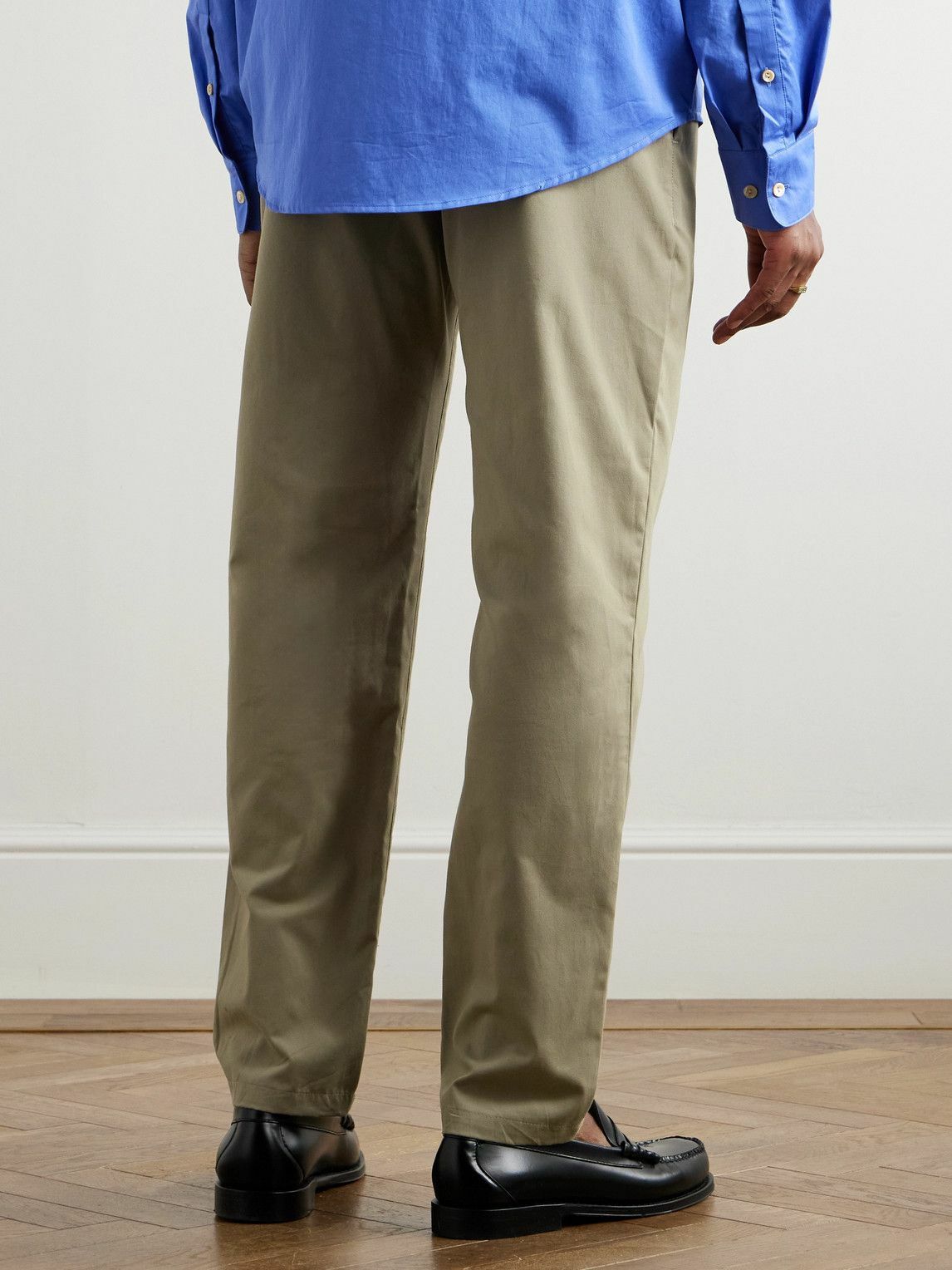 A Kind Of Guise - Straight-Leg Cotton-Twill Trousers - Neutrals