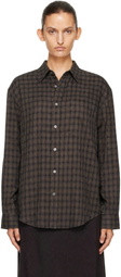 Dunst Gray Checked Flannel Shirt