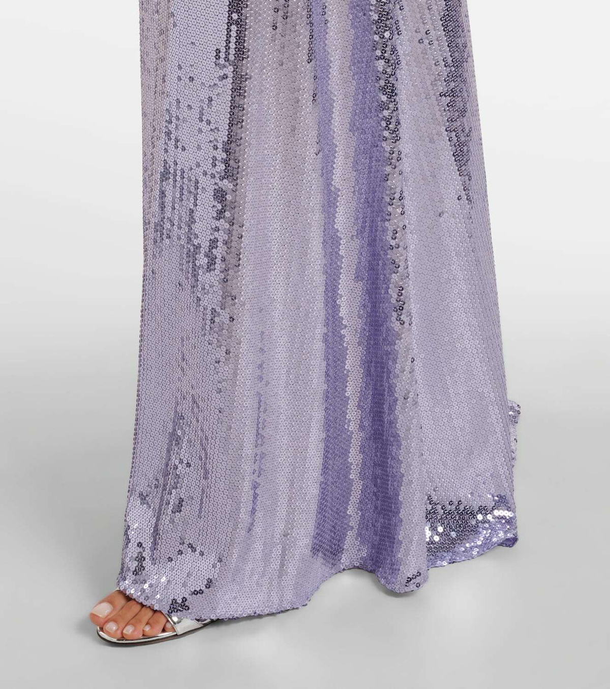 Alex Perry Sequined open-back gown