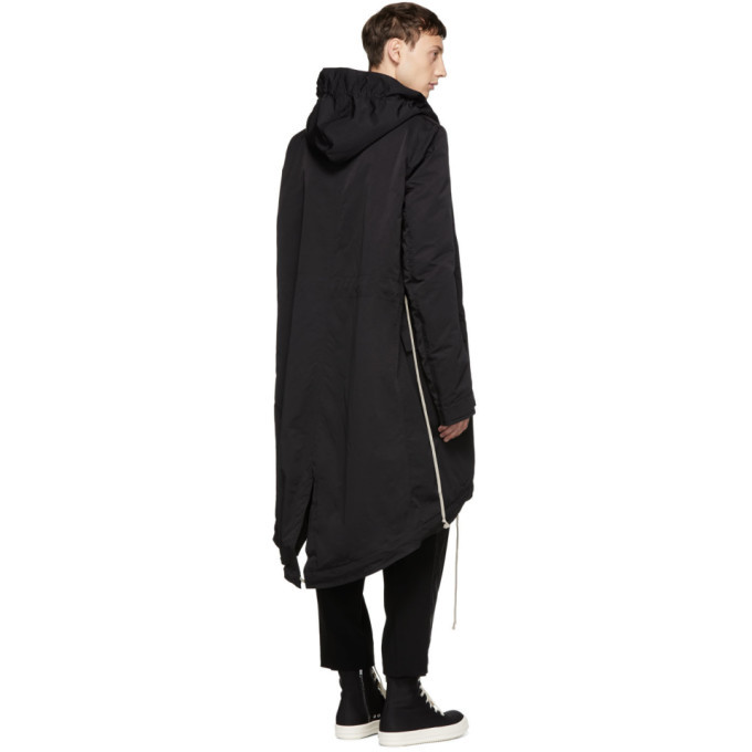 Rick Owens Drkshdw Black Fishtail Parka Rick Owens Drkshdw