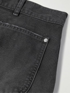Maison Margiela - Straight-Leg Panelled Frayed Cotton-Canvas Shorts - Black