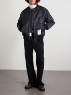 Neighborhood - MA-1 Appliquéd Padded Twill Bomber Jacket - Black