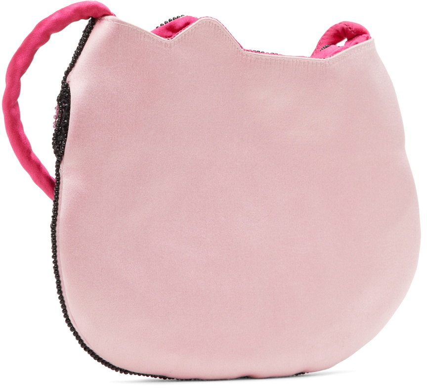 Blumarine SSENSE Exclusive Pink Hello Kitty Edition Faux-Fur Bag
