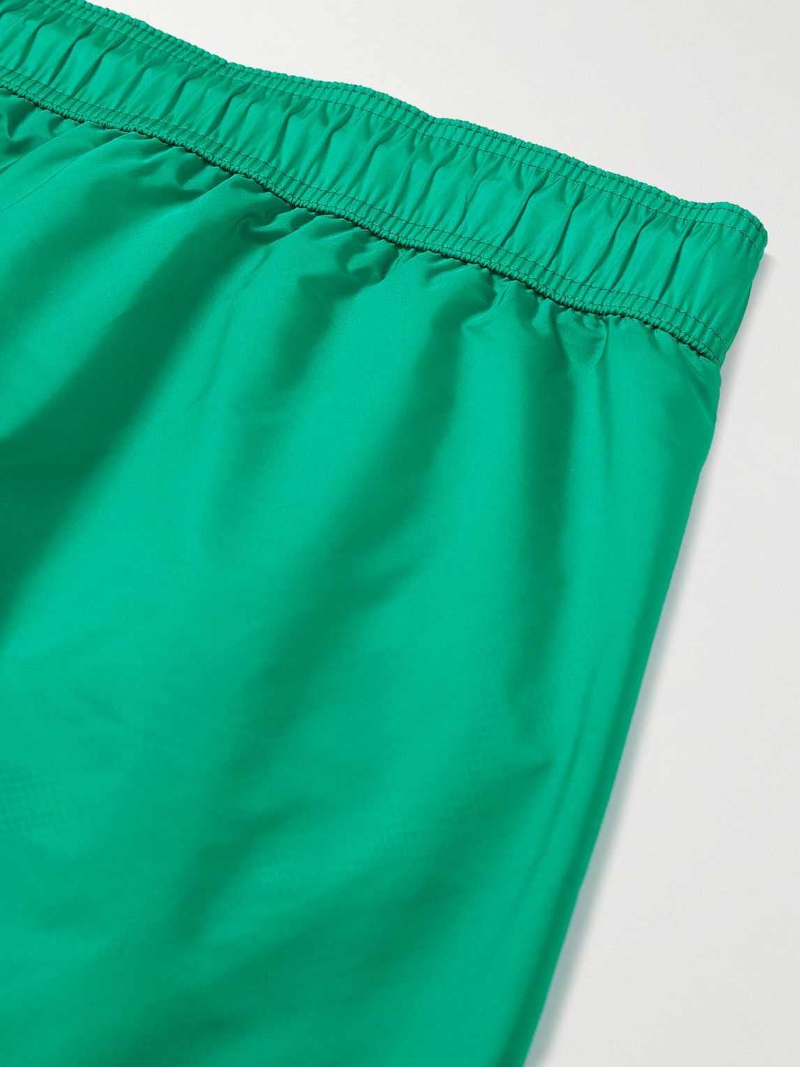 Moncler - Mid-Length Logo-Appliquéd Swim Shorts - Green Moncler