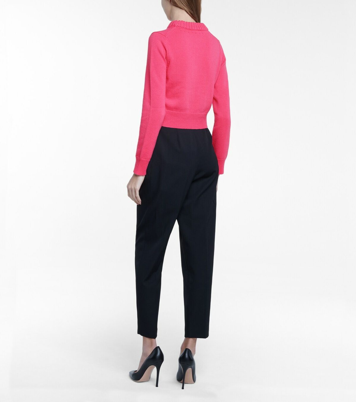 Alexander McQueen Cashmere cropped sweater