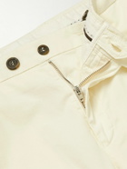Canali - Slim-Fit Garment-Dyed Stretch-Cotton Twill Chinos - Neutrals