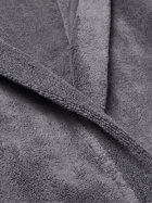 Schiesser - Essentials Cotton-Terry Hooded Robe - Gray