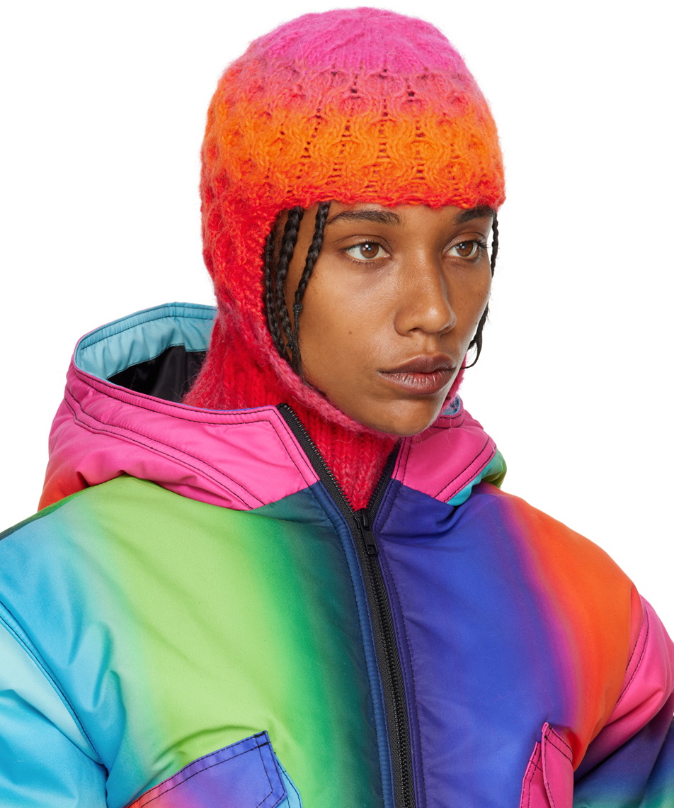 AGR Orange & Pink Tie-Dye Balaclava