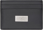 MM6 Maison Margiela Black Numeric Leather Card Holder
