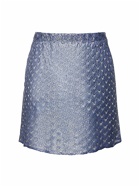 MISSONI - Crochet Lurex Mini Skirt