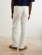 Polo Ralph Lauren - Straight-Leg Cotton and Linen Blend Woven Trousers - White