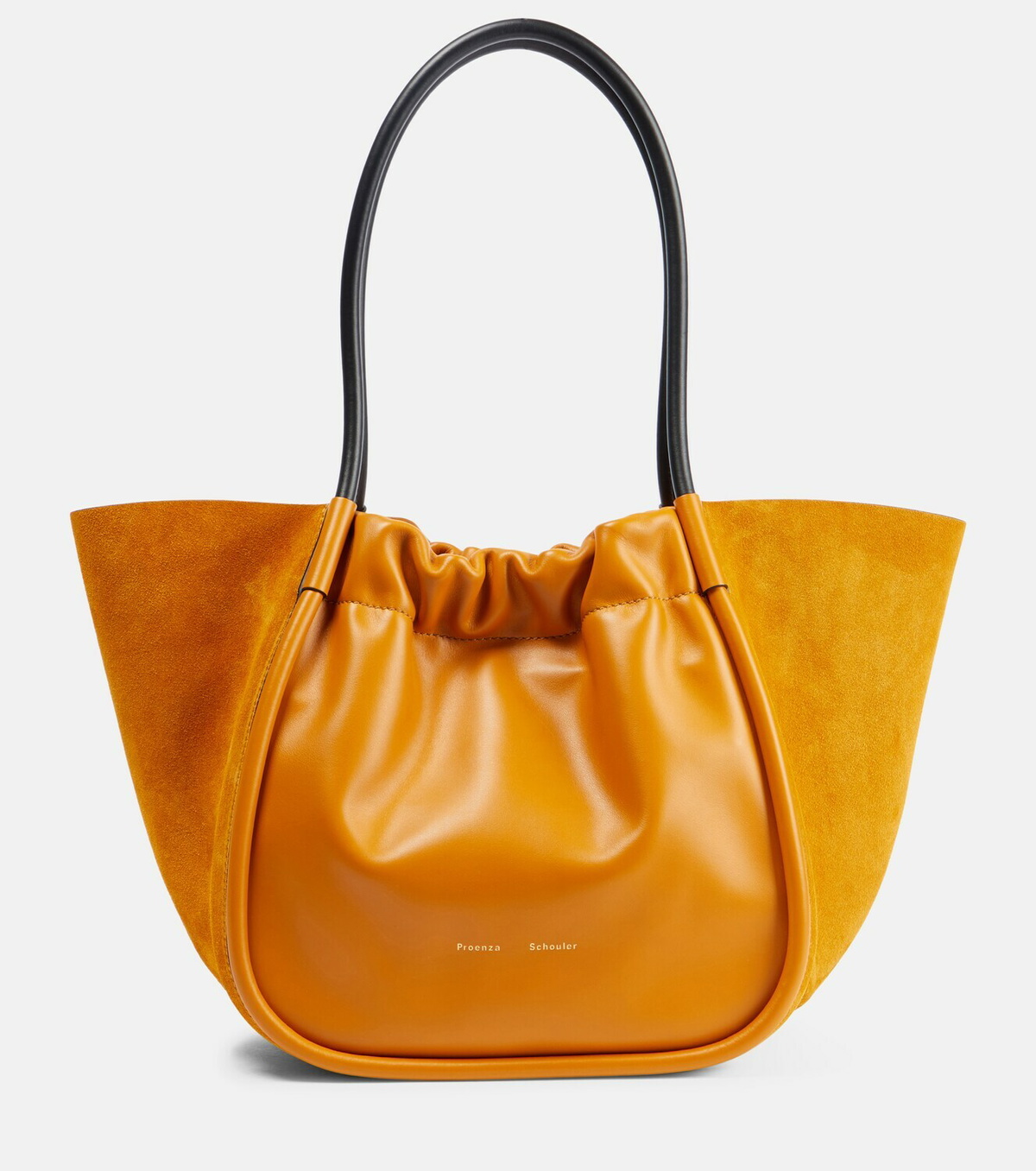 Proenza Schouler Ruched Large leather and suede tote bag