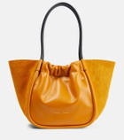 Proenza Schouler Ruched Large leather and suede tote bag